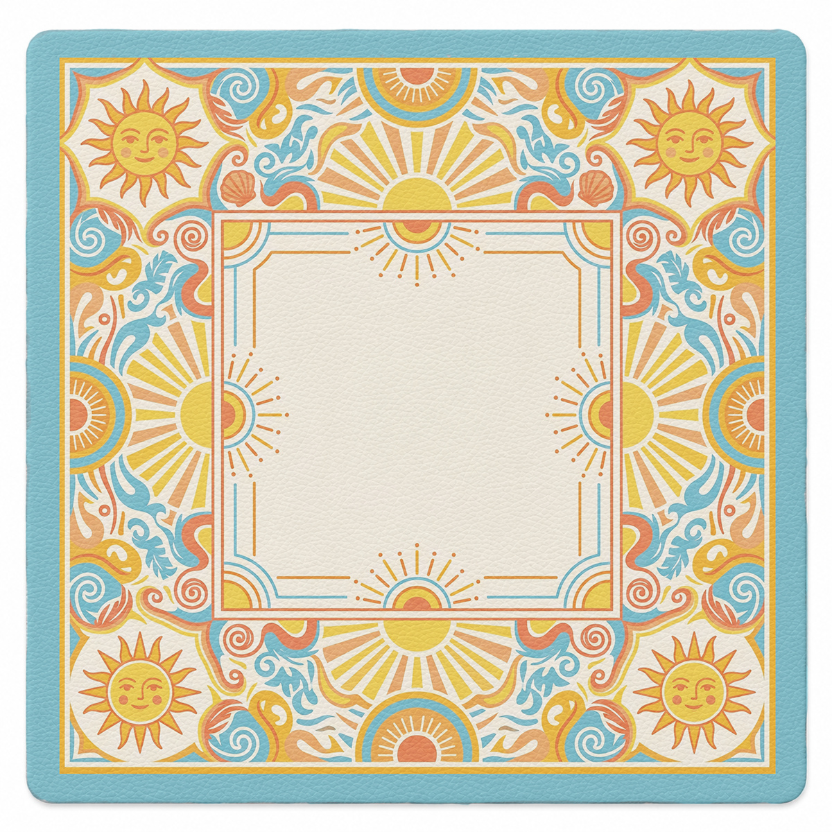 Mahjong by SI™ Good Day Sunshine | Square SI Signature™ faux leather