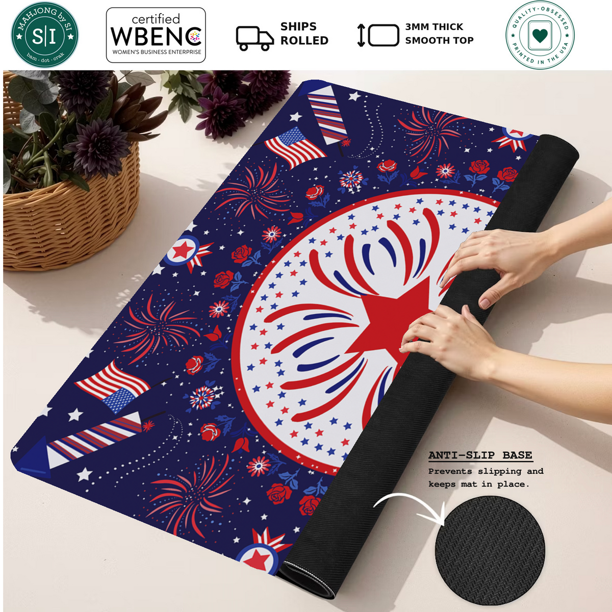 Grand Finale mahjong mat — Rolled Mat Feature Image