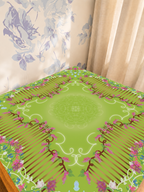 Grape Escape Garden mahjong mat — Sunlit Detail