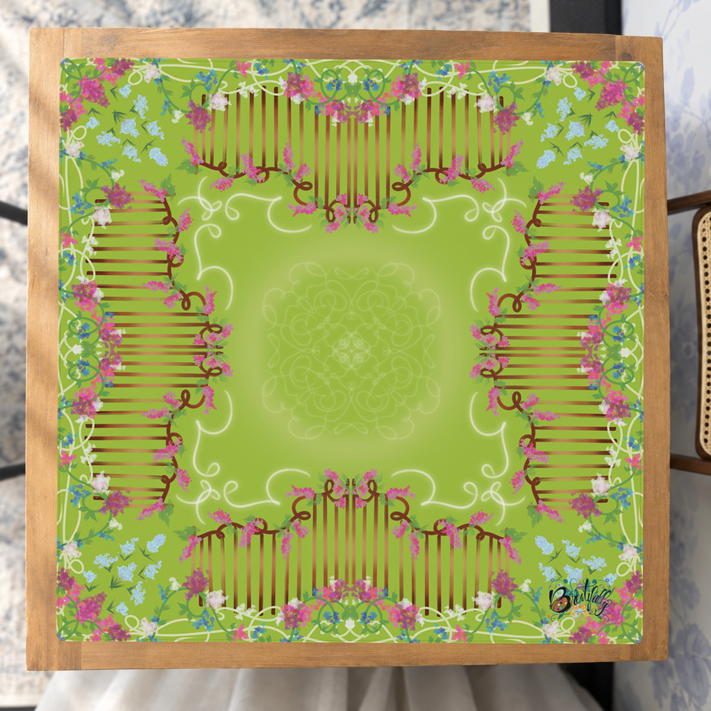 Grape Escape Garden mahjong mat — Studio Overhead
