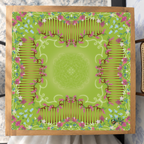 Grape Escape Garden mahjong mat — Studio Overhead
