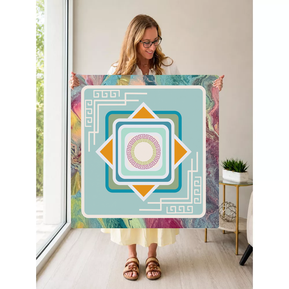 Greek to Meet You mahjong mat — Held Mat Portrait