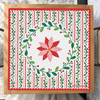 Happy Holly Days Mahjong Mat — Studio Overhead [studio-overhead-square]