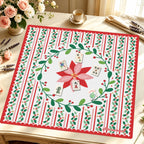 Happy Holly Days Mahjong Mat — Styled Tile Table [styled-tile-table-square]