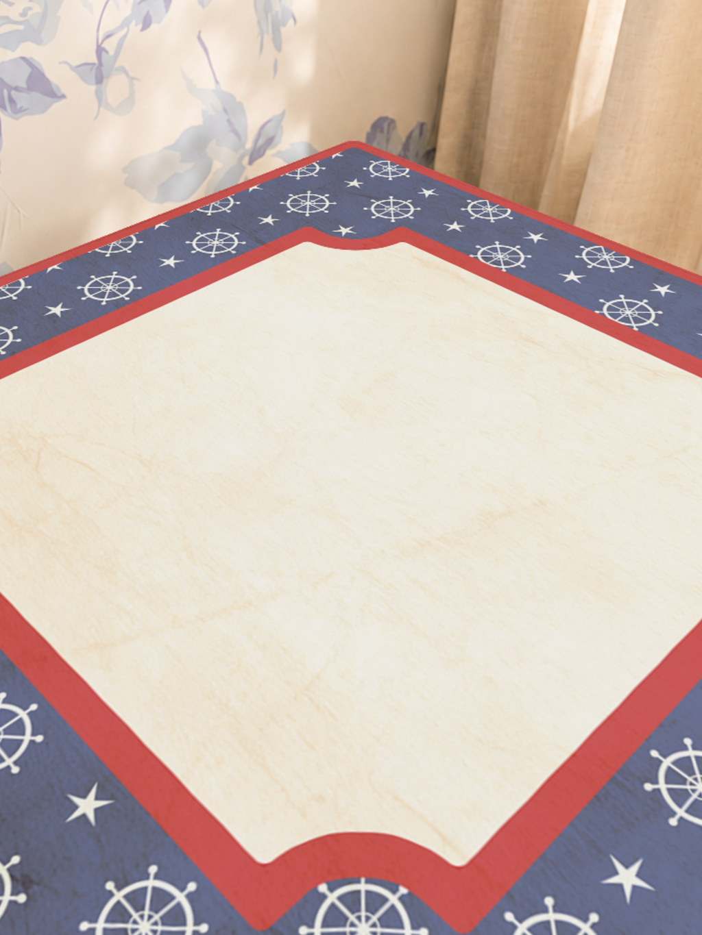 Harbor Club Bold mahjong mat — Sunlit Close-up