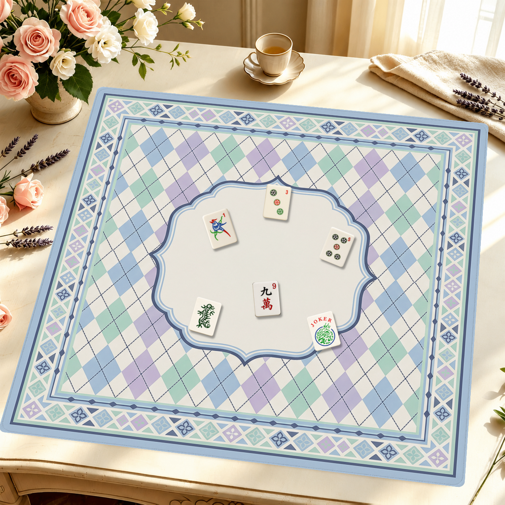 Harlequin Daydream mahjong mat — Styled Tile Table