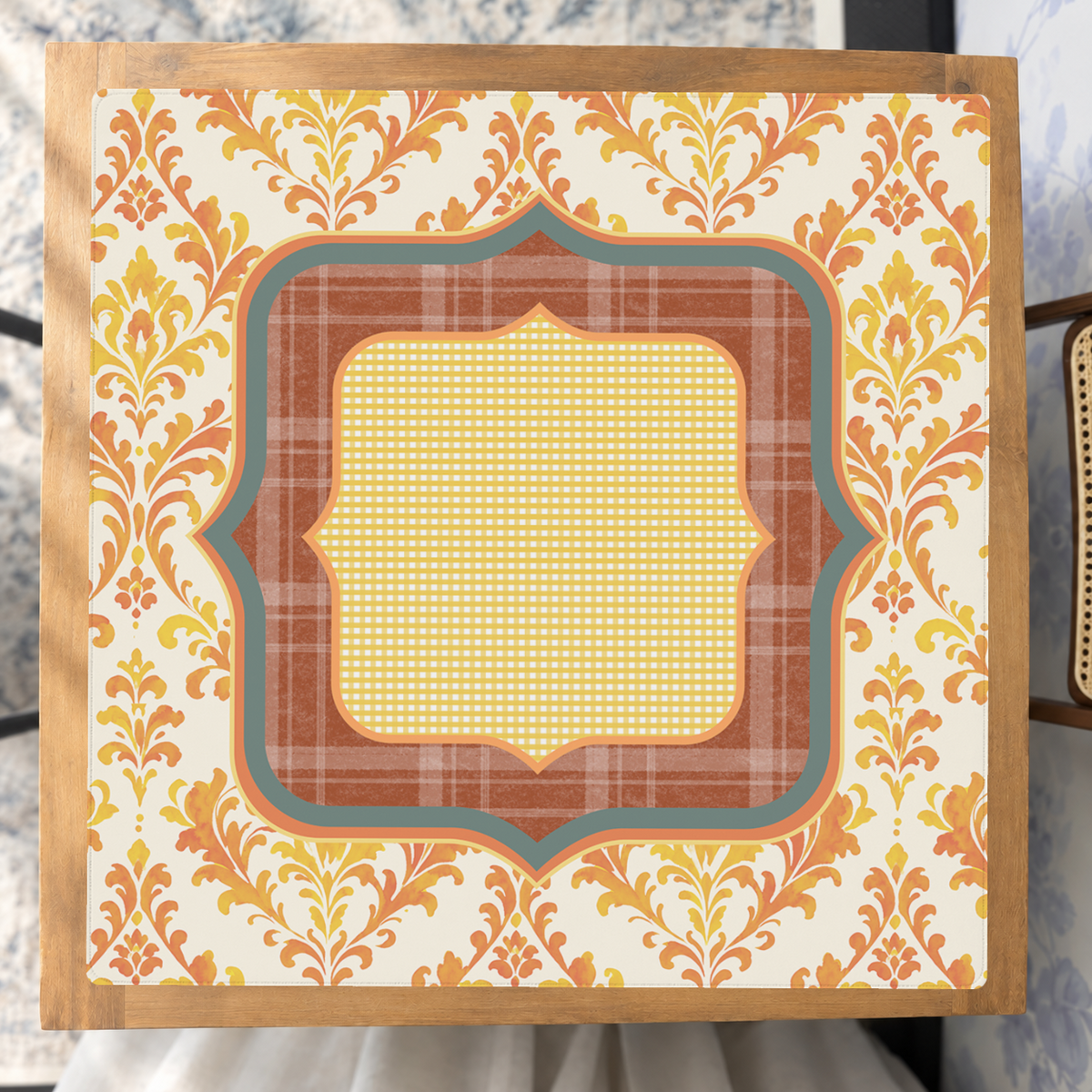 Harvest Hoedown mahjong mat — Studio Overhead
