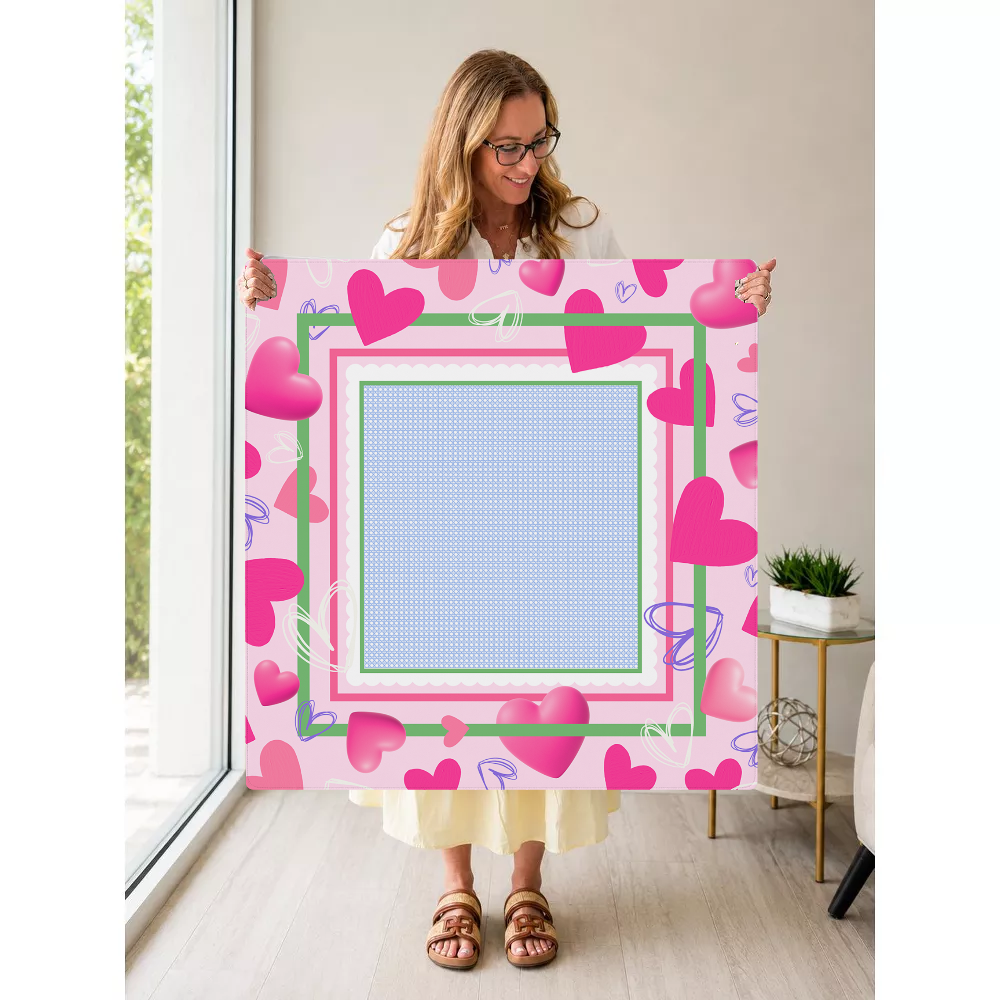Heart and Soul Mate mahjong mat — Held Mat Portrait