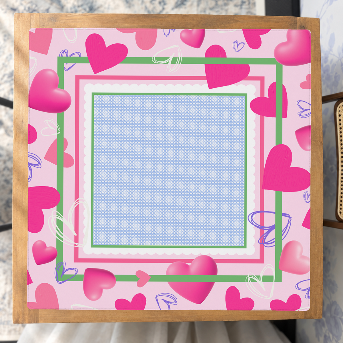 Heart and Soul Mate mahjong mat — Studio Overhead