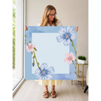 Hello Gorgeous |  Blue mahjong mat — Held Mat Portrait