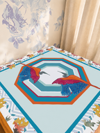 Heron Say Never mahjong mat — Sunlit Detail