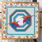 Heron Say Never mahjong mat — Studio Overhead