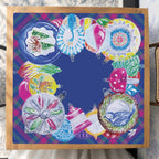 Holiday Bazaar Mahjong Mat — Studio Overhead [studio-overhead-square]