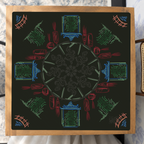 House of Red Lanterns mahjong mat — Studio Overhead