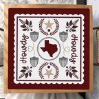 Howdy Y'all Texas Charm mahjong mat — Studio Overhead