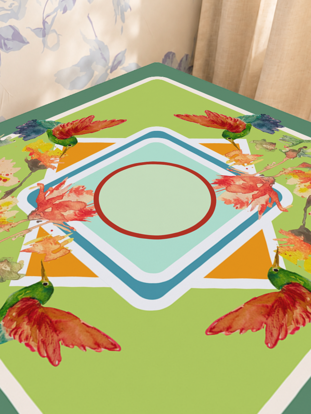 Hum Along the Way mahjong mat — Sunlit Close-up
