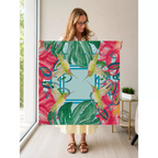 Hummingbird Haven mahjong mat — Held Mat Portrait