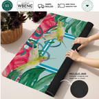 Hummingbird Haven mahjong mat — Rolled Mat Feature Image