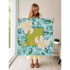 Hummingbird Hustle mahjong mat — Held Mat Portrait