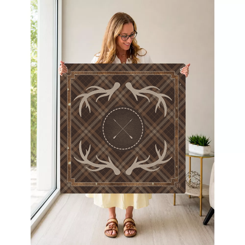 Hunt Camp mahjong mat — Held Mat Portrait