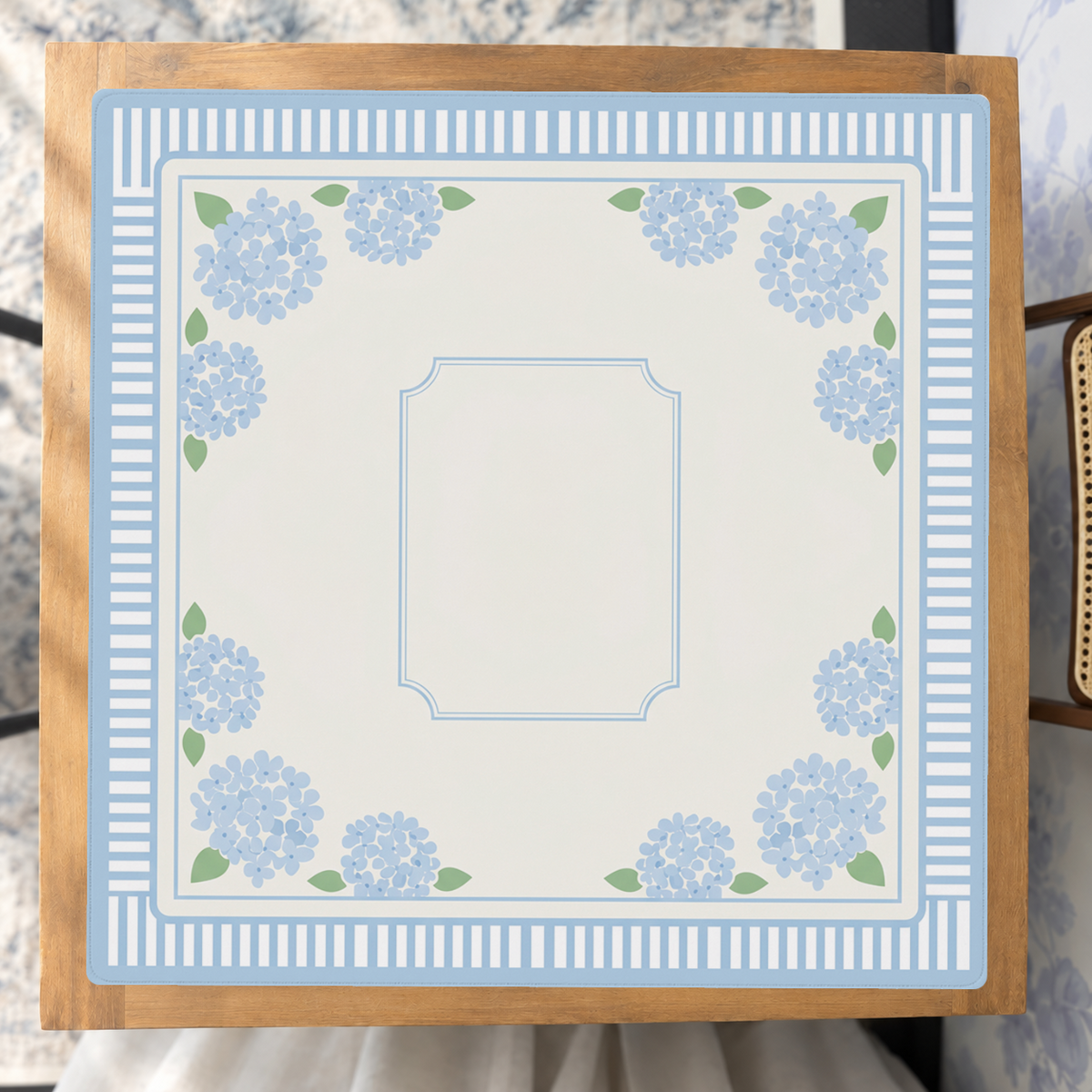 Hydrangea Heaven mahjong mat — Studio Overhead