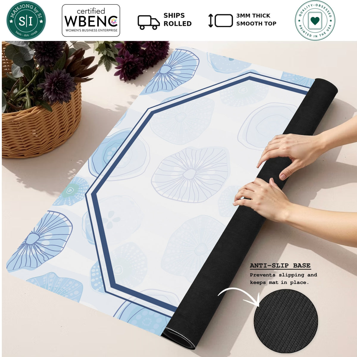 Mahjong by SI™ If I Had A Dollar Mahjong Mat — Rolled Mat Feature Image [rolled-feature-square]