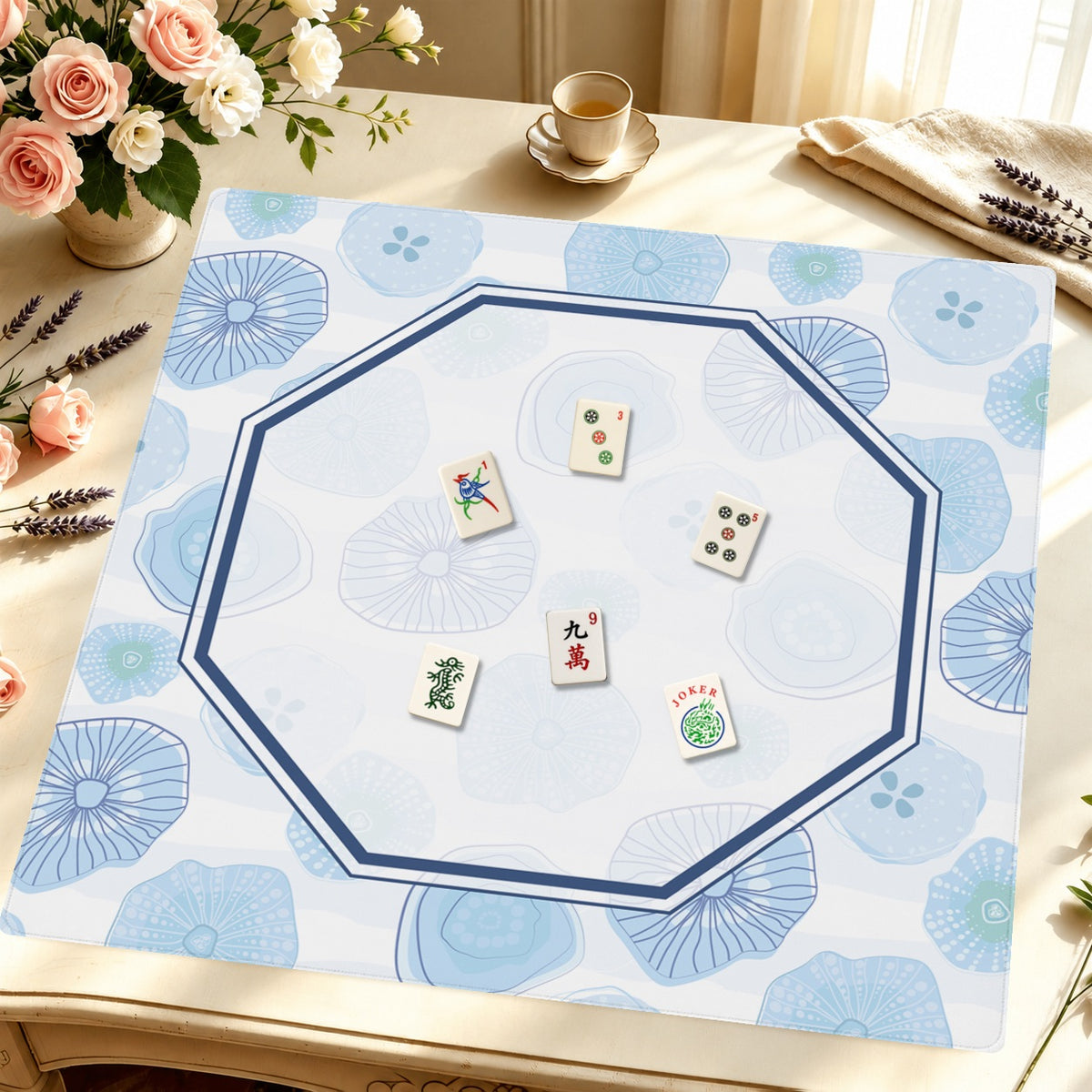 Mahjong by SI™ If I Had A Dollar Mahjong Mat — Styled Tile Table [styled-tile-table-square]