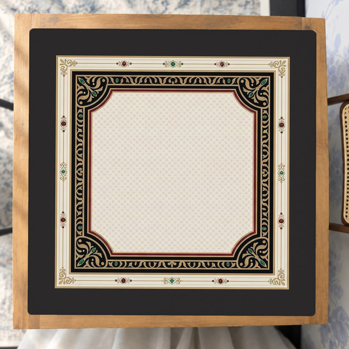 Mahjong by SI™ Imperial Jewel Box Mahjong Mat — Studio Overhead [studio-overhead-square]