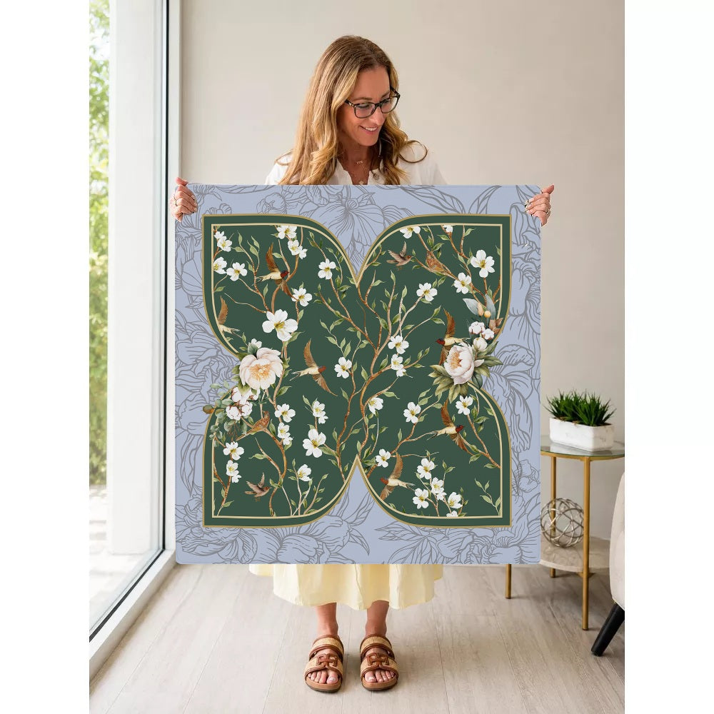 Mahjong by SI™ Jade Pavilion Mahjong Mat — Held Mat Portrait [held-mat-portrait-square]