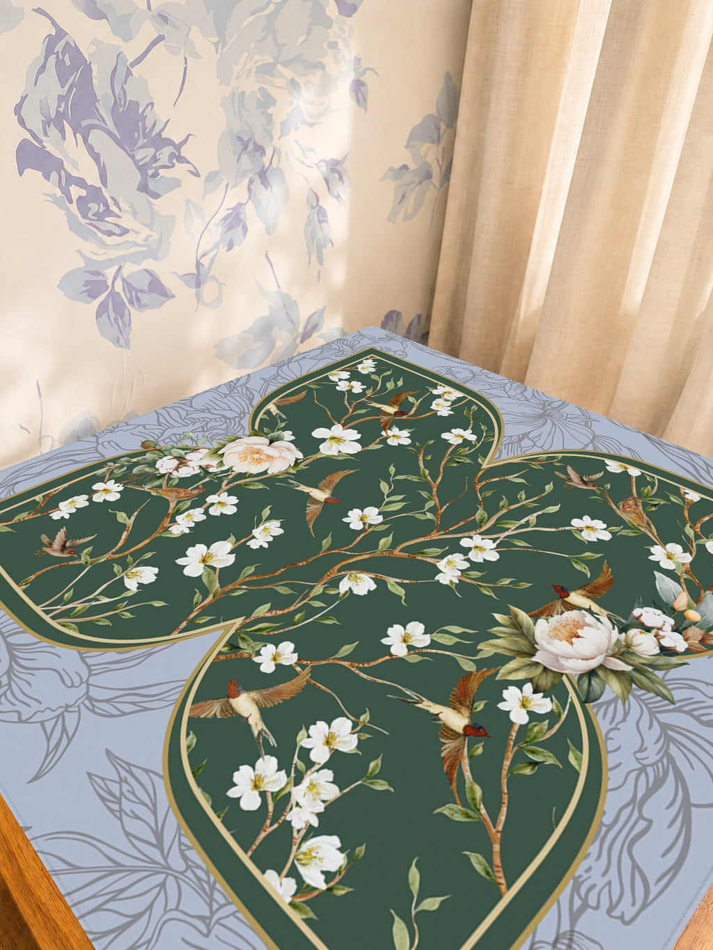 Mahjong by SI™ Jade Pavilion Mahjong Mat — Sunlit Detail [studio-detail-square]