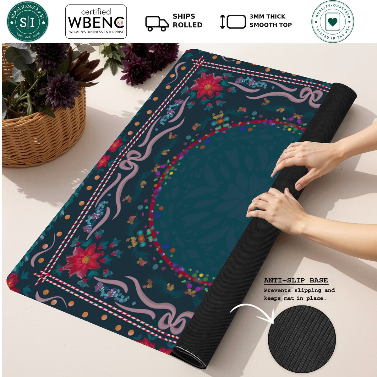 Jeweled Garland Gala — Rolled Mat Feature Image [rolled-feature-square]