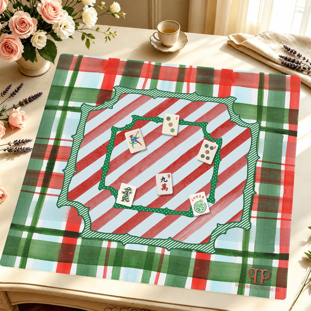 Joyful Tidings Mahjong Mat — Styled Tile Table [styled-tile-table-square]