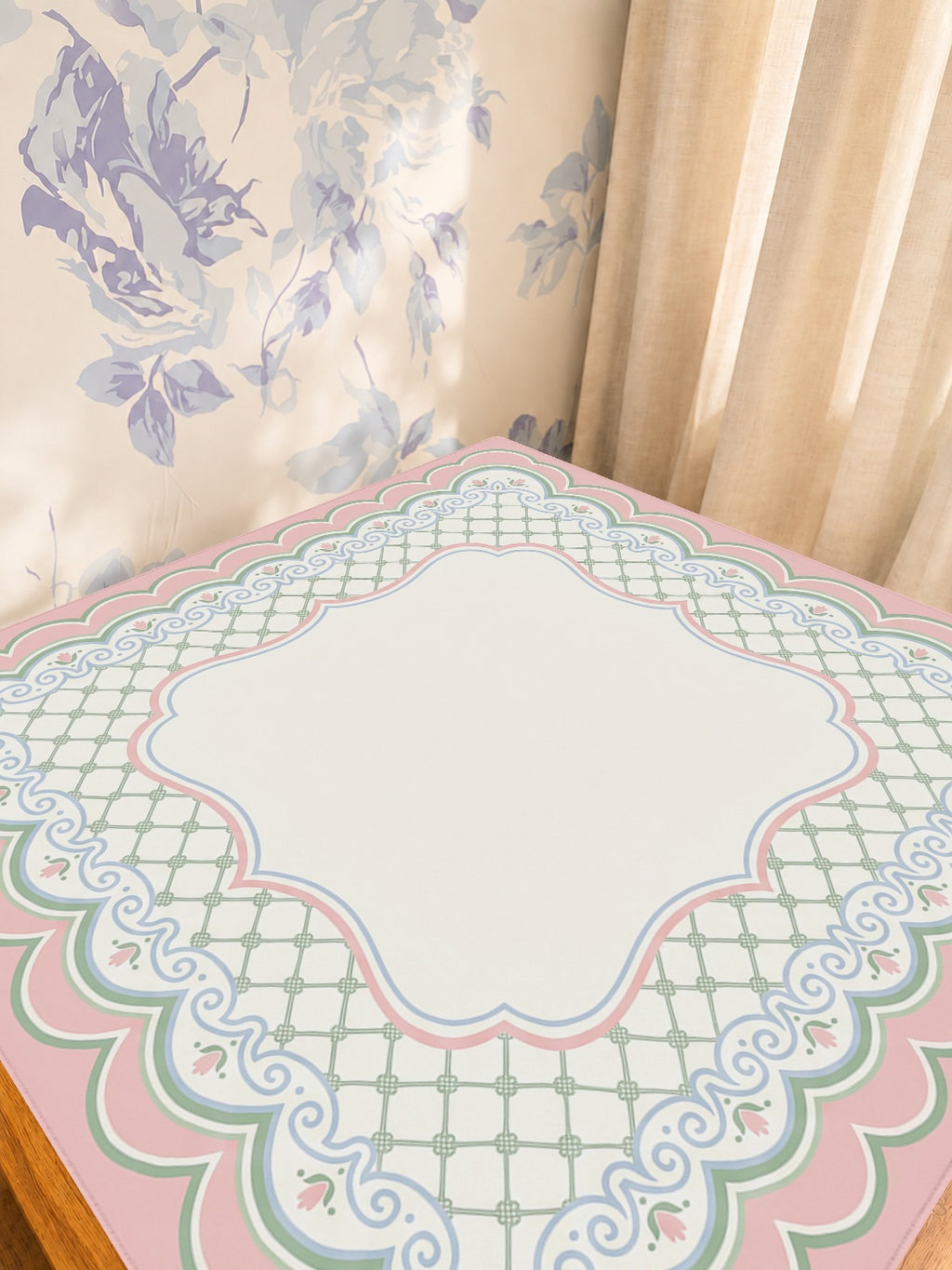 Mahjong by SI™ Lattice of Luxury Mahjong Mat — Sunlit Detail [studio-detail-square]
