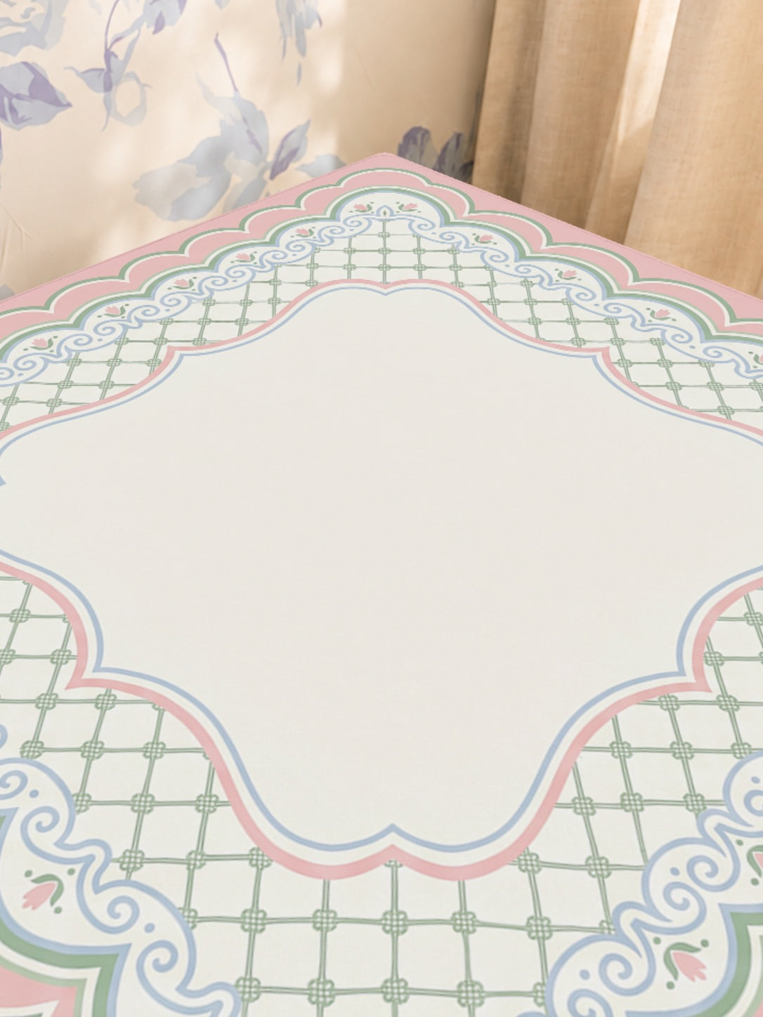 Mahjong by SI™ Lattice of Luxury Mahjong Mat — Sunlit Close-up [sunlit-closeup-square]