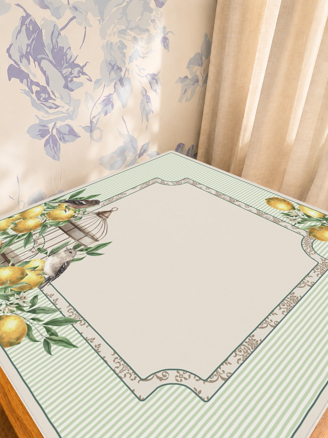 Mahjong by SI™ Limoncello Garden Mahjong Mat — Sunlit Detail [studio-detail-square]