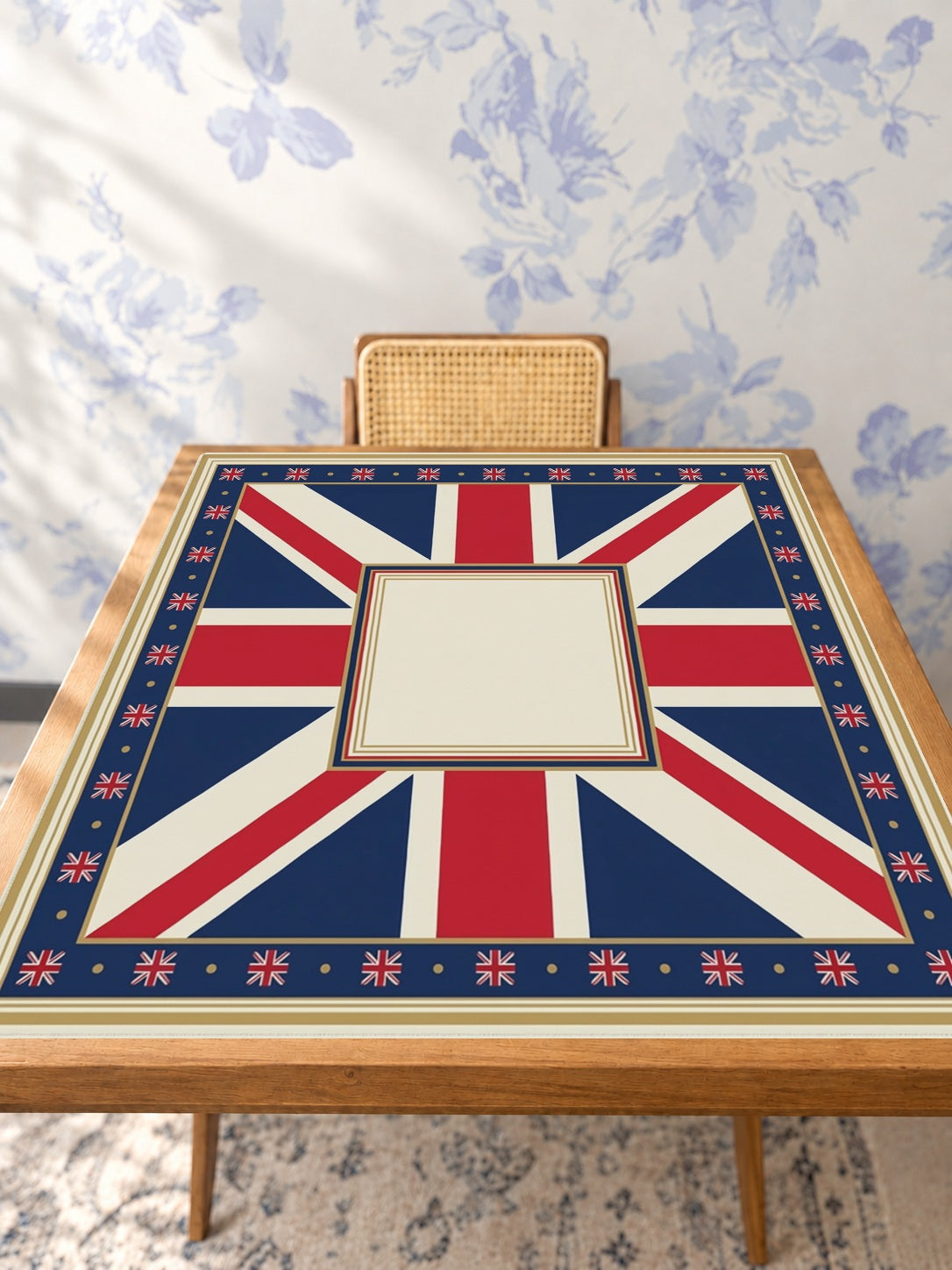 Mahjong by SI™ London Calling Mahjong Mat — Studio Table Angle [studio-angle-square]
