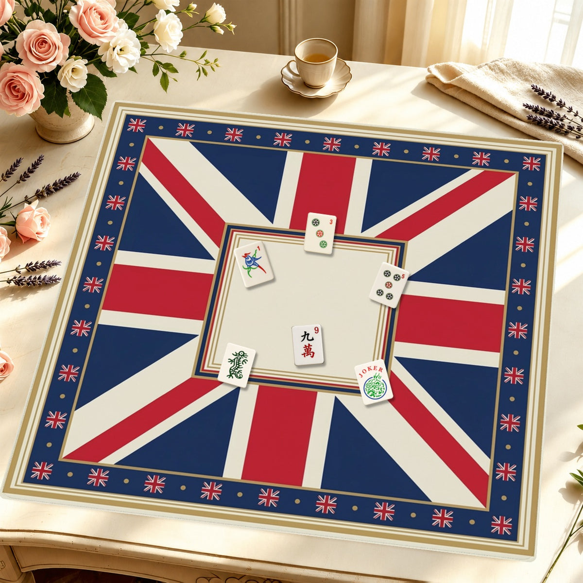 Mahjong by SI™ London Calling Mahjong Mat — Styled Tile Table [styled-tile-table-square]