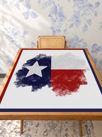 Mahjong by SI™ Lone Star Luxe Mahjong Mat — Studio Table Angle [studio-angle-square]