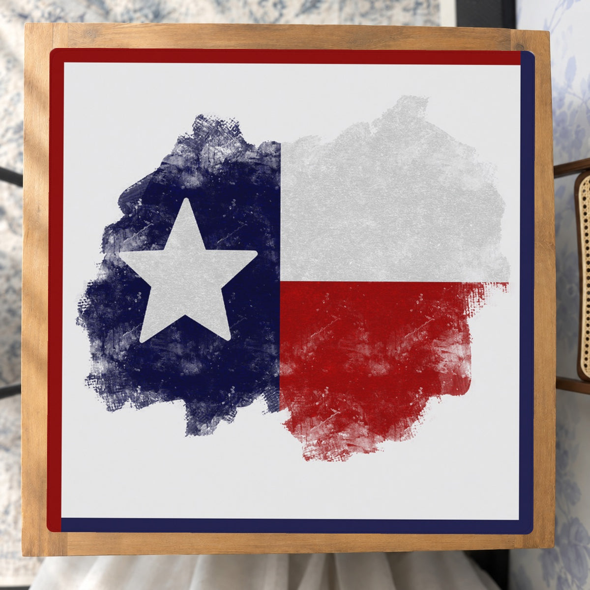 Mahjong by SI™ Lone Star Luxe Mahjong Mat — Studio Overhead [studio-overhead-square]