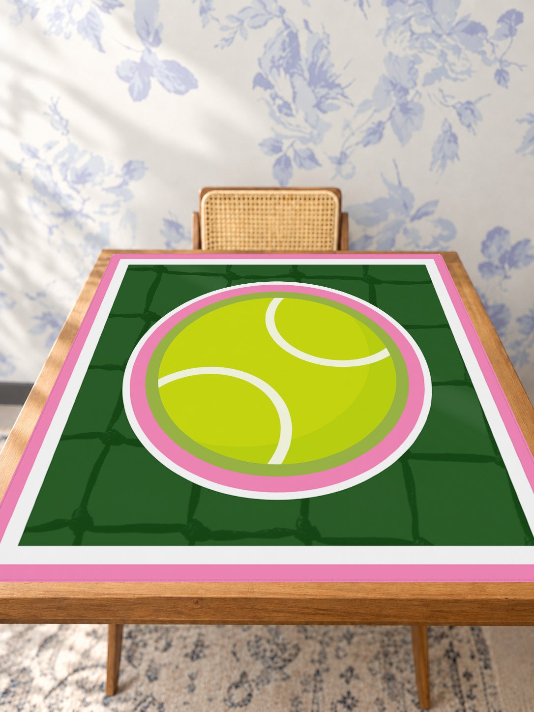 Mahjong by SI™ Love All Mahjong Mat — Studio Table Angle [studio-angle-square]