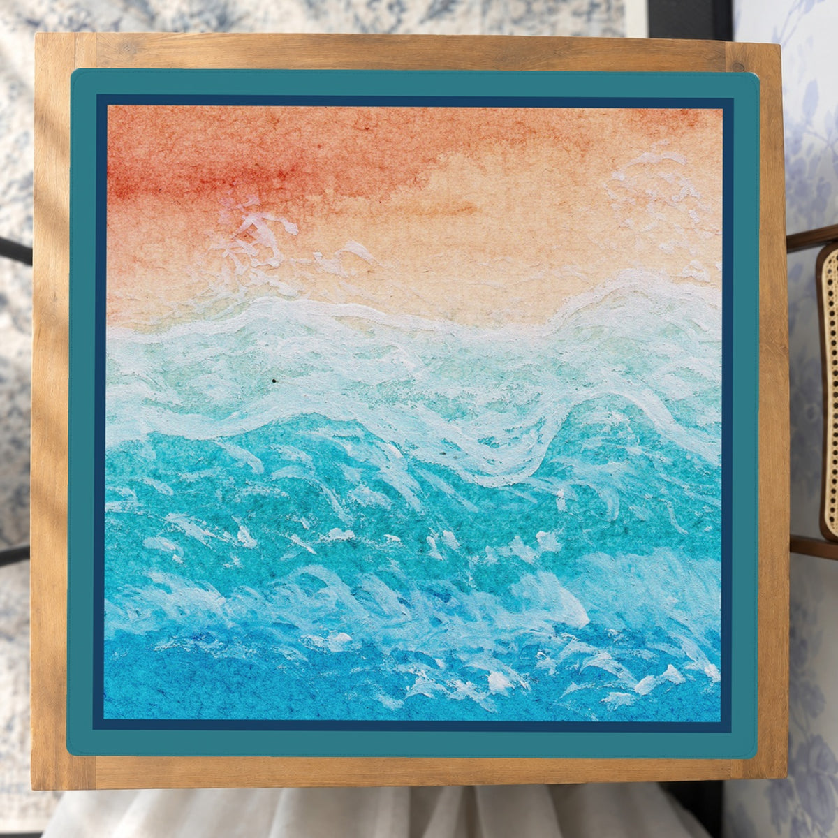 Mahjong by SI™ Low Tide Light Show Mahjong Mat — Studio Overhead [studio-overhead-square]