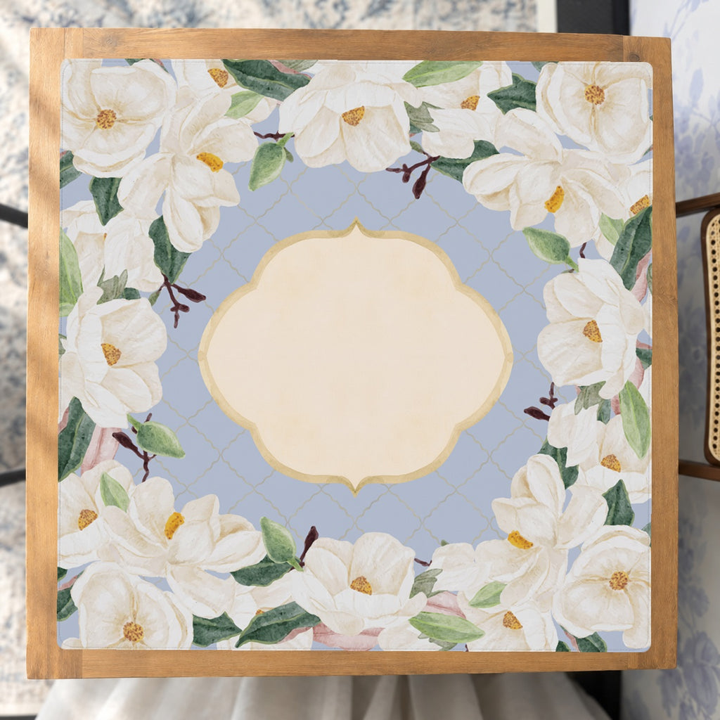 Mahjong by SI™ Magnolia House Mahjong Mat — Studio Overhead [studio-overhead-square]