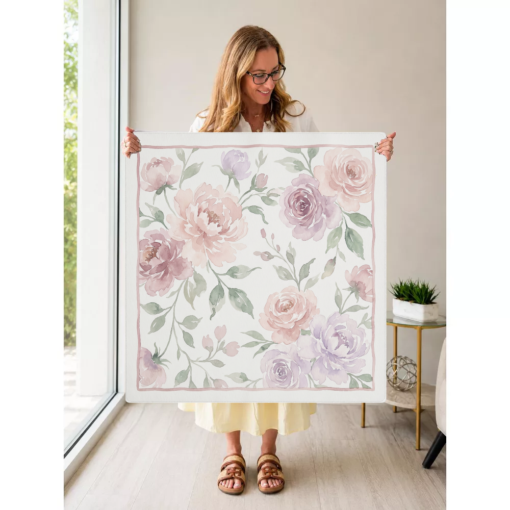 Bloom Theory mahjong mat — Held Mat Portrait