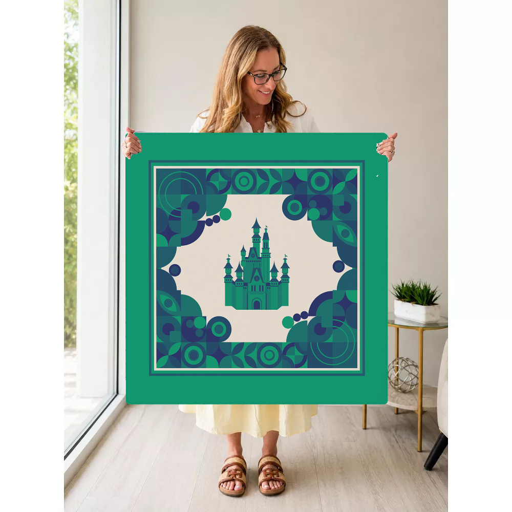Castle in the Tiles mahjong mat — Held Mat Portrait