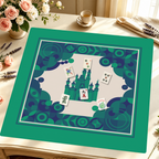 Castle in the Tiles mahjong mat — Styled Tile Table