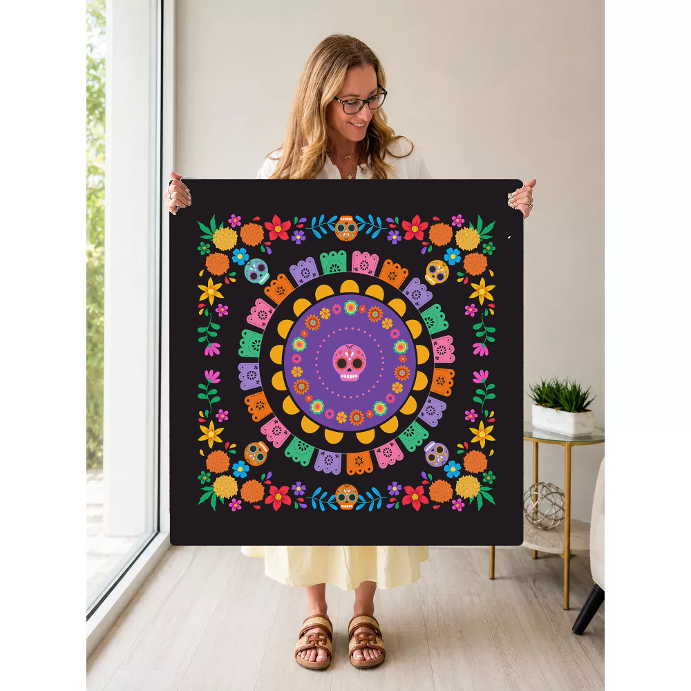 Día Darling mahjong mat — Held Mat Portrait
