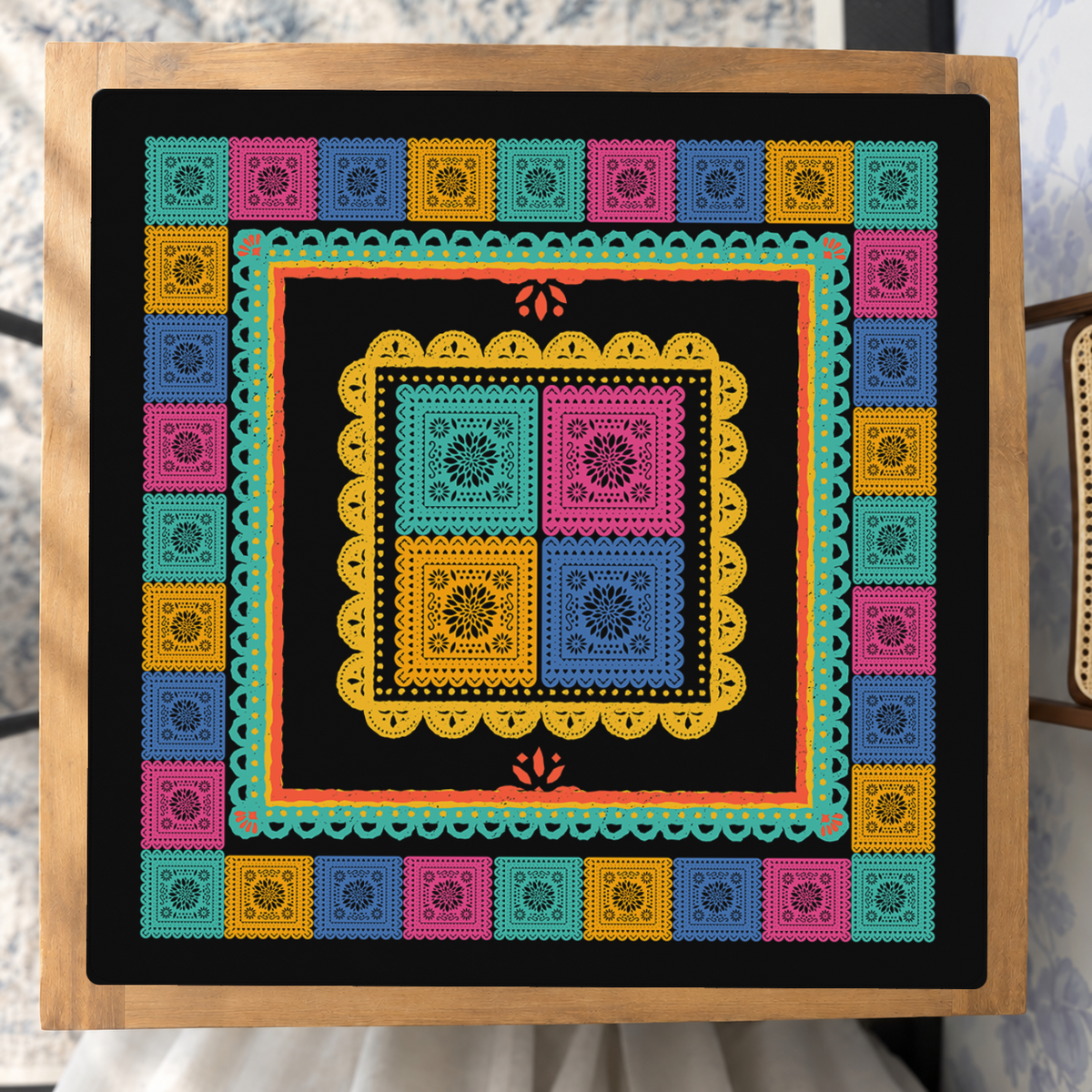 Día de Mahj mahjong mat — Studio Overhead
