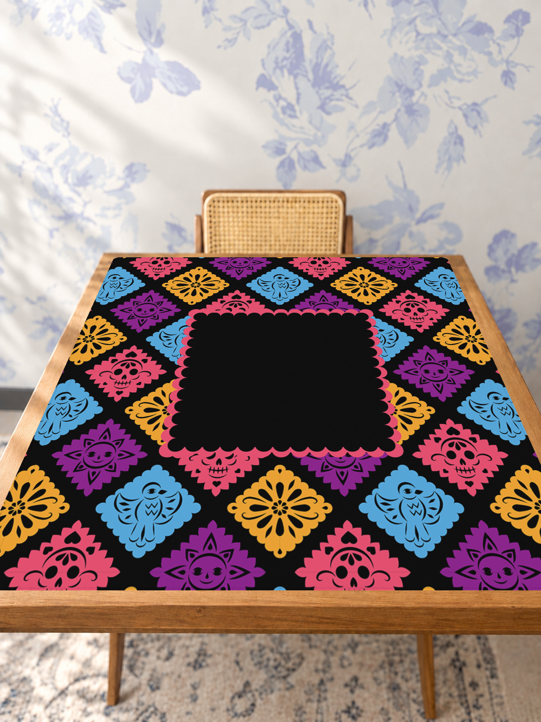 Día Viva mahjong mat — Studio Table Angle