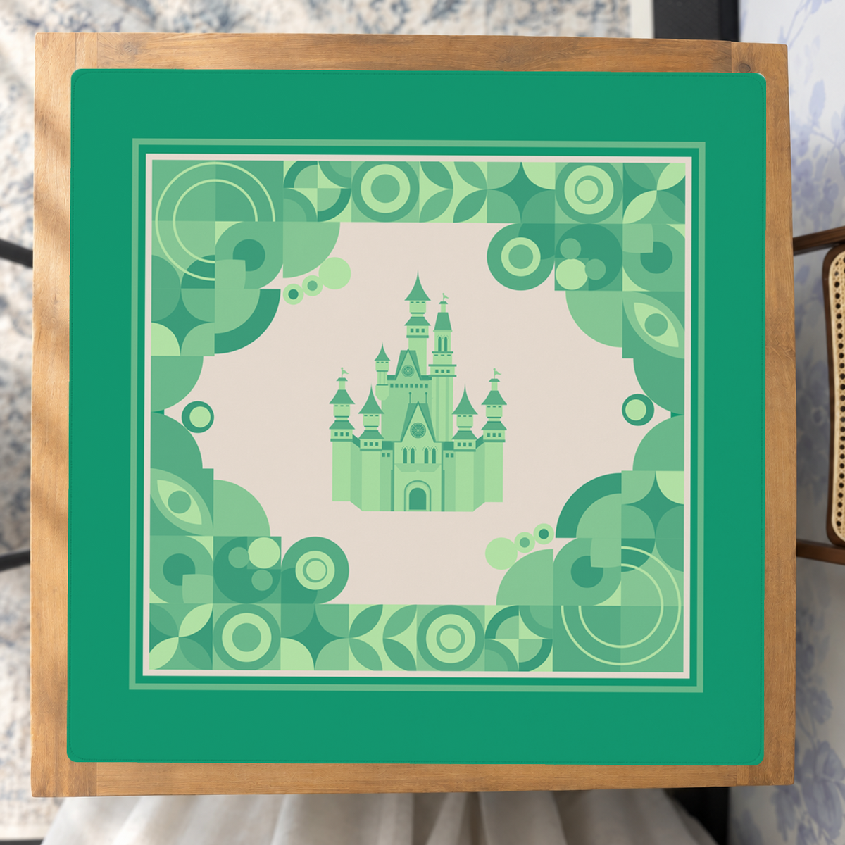 Emerald City Limits mahjong mat — Studio Overhead