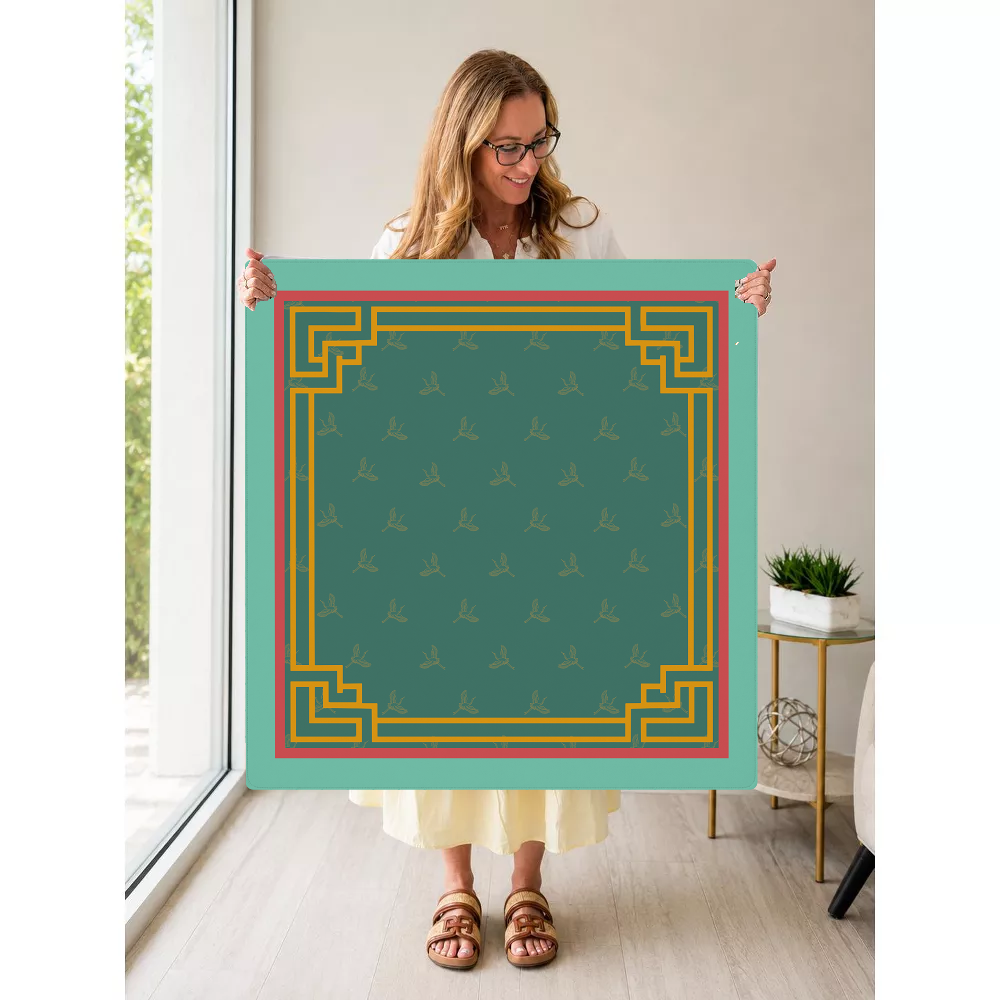 Flight of Fortune mahjong mat — Held Mat Portrait